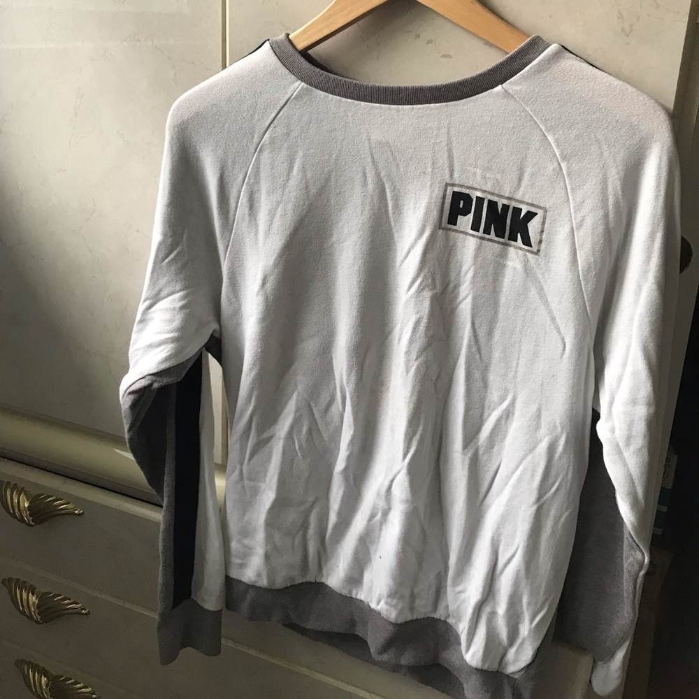 White (pink) sweater